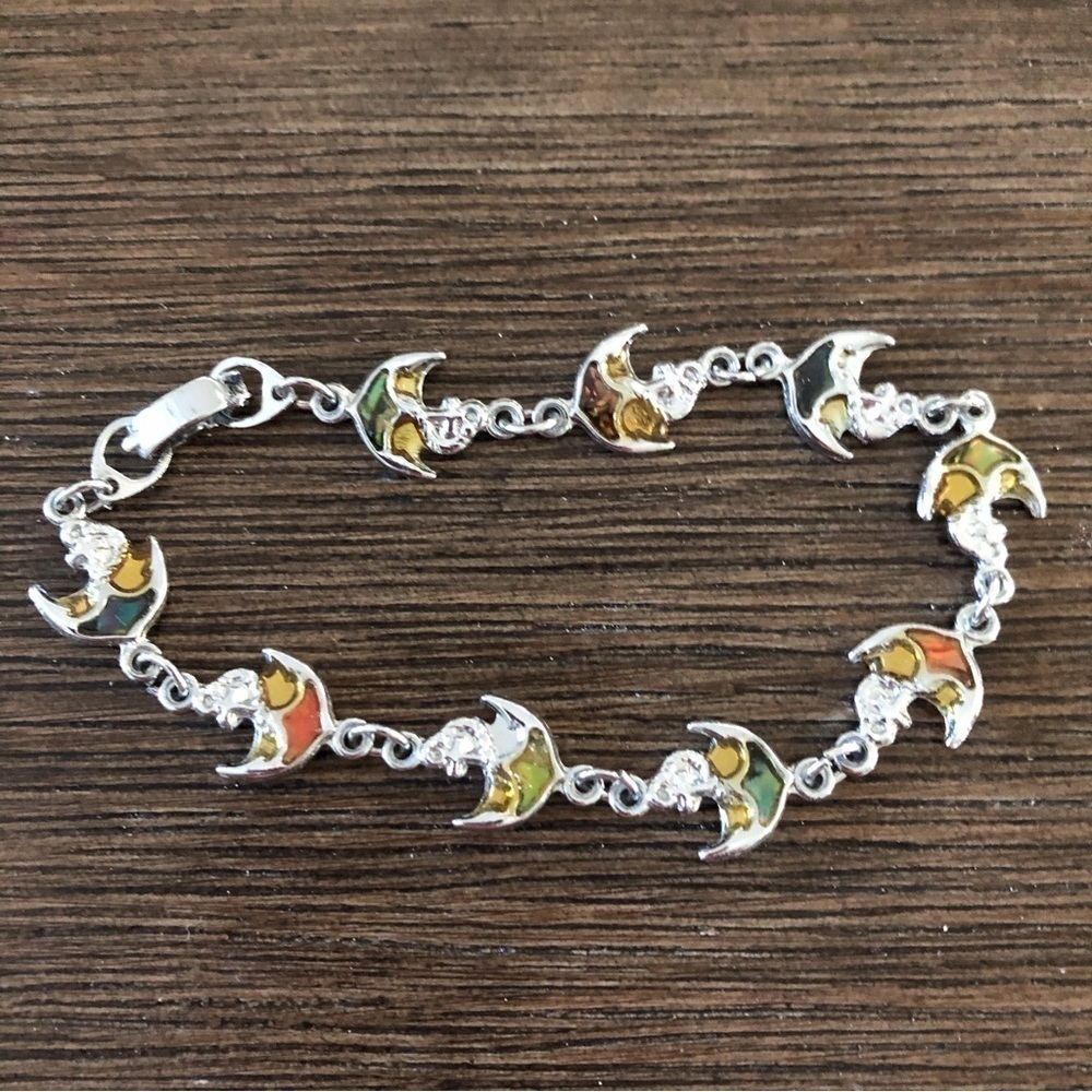 Sliver angelfish bracelet